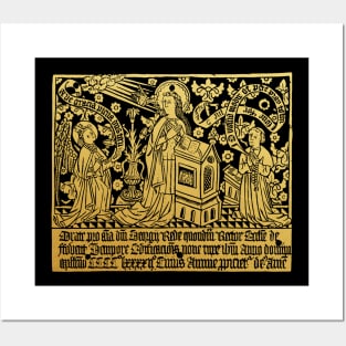 Tudor Brass Rubbing Dean George Rede of Fovant, 1492 Posters and Art